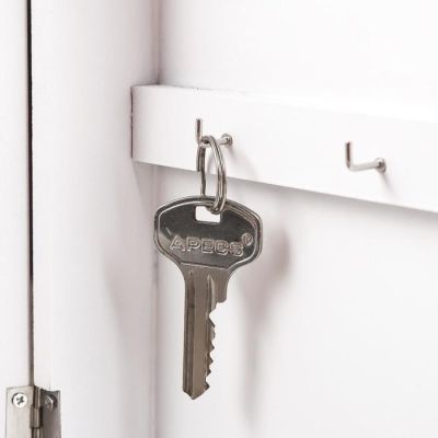 Ключница дерево 6 крючков "Лаванда у окна" 30х21,8х6 см