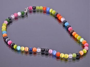 Бусы Кошачий Глаз "Цветоморфозы" арт. НКГ-1(8)-45-8