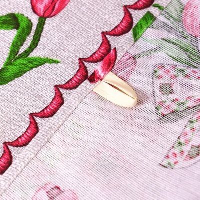 Полотенце кухонное "Тюльпаны лен"45х60 см, 170 гр/м, рогожка, 100% хлопок (в пакете)