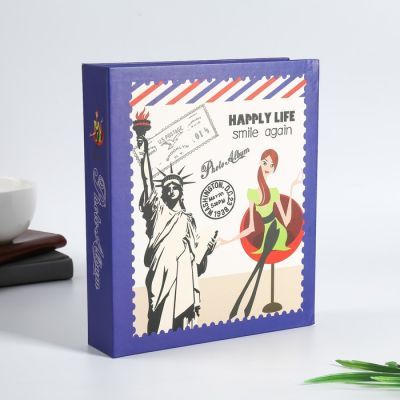 Фотоальбом на 80 фото 10х15 см "Путешественница по Европе" в коробке МИКС 23х19х5,2 см