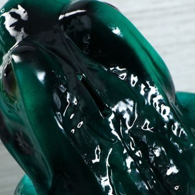 Копилка "Лягушка", глянец, зелёный цвет, 18 см