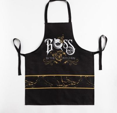 Фартук в наборе 3 в1 "Boss": фартук, полотенце 35х60см, прихватка