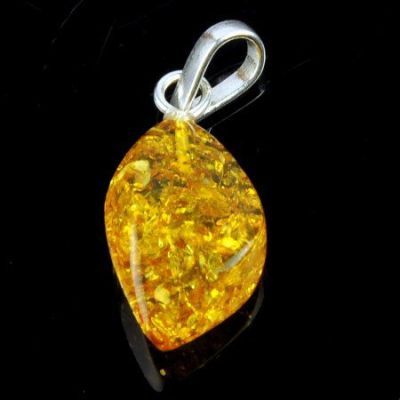 Кулон Янтарь "Золотой дождь" арт.ЯК-025