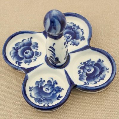 Набор для специй «Кувшинчики», 11×11×9 см, гжель