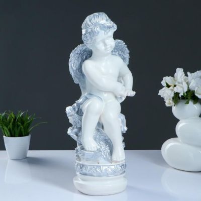 Копилка "Ангел на камне" 43х14см белый