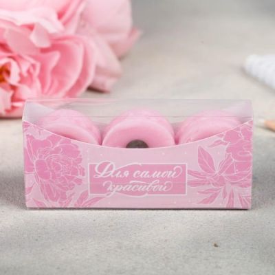 Набор свечей-макарун «Розовый», 11 х 5 см