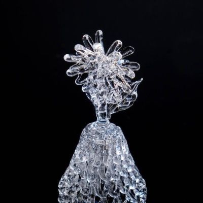 Колокольчик сувенирный «Хрустальный цветок», ручной работы