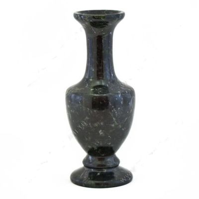 Ваза из натурального камня змеевика  (высота- 19см)