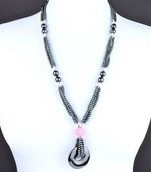 Бусы Гематит "Орбита" арт. П3412