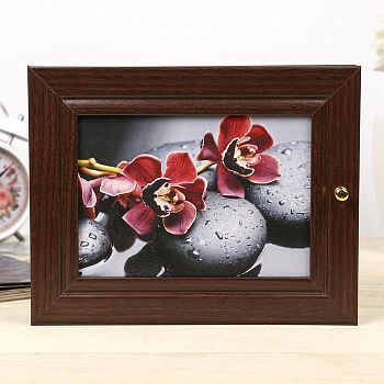 Ключница "Цветы" венге 19х24 см