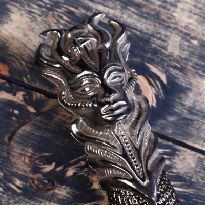 Сувенирный меч на планшете, медуза Горгона на рукоятке, 27 см, микс