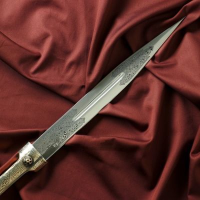 Кинжал сувенирный "Ирбис" №2, мельхиор
