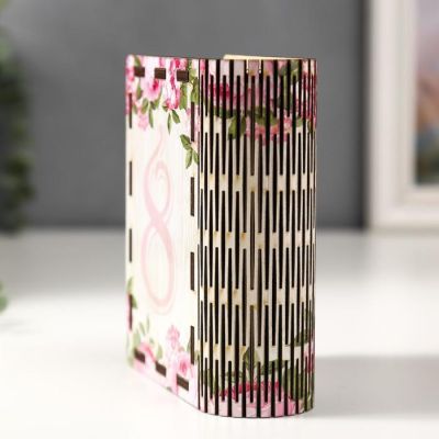 Шкатулка-книга "Женский день" 14х10 см