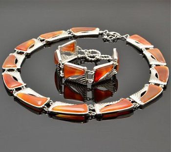 Колье Сердолик "Нефертити" арт. КП074