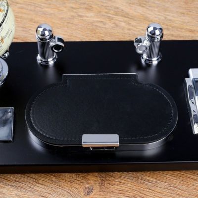 Набор настольный 5в1 (глобус+блок д/бумаги+подставка+калькулятор+ручка) 16*36см