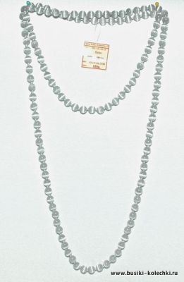 Бусы Кошачий Глаз "Метаморфозы" арт. НКГ-1(8)-120-15