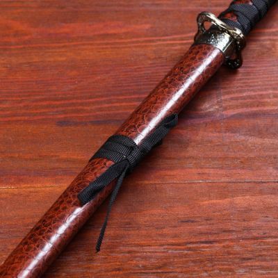 Сув. изделие катаны 3в1 на подставке, ножны кожзам, крокодил шоко 47/70/89см