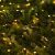 Гирлянда «Нить» 20 м роса, IP44, серебристая нить, 200 LED, свечение жёлтое, 2 режима, солнечная батарея