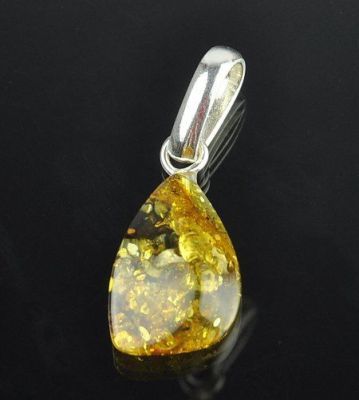 Кулон Янтарь "Золотой дождь" арт.ЯК-573