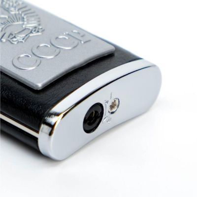 Зажигалка газовая "СССР", пьезо, чёрная 6.5х3.5 см