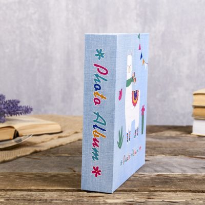 Фотоальбом на 80 фото 10х15 см "Лама" блёстки, в коробке МИКС 23х19х5,2