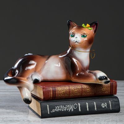 Копилка "Кошка Агнесса", покрытие лак, 15 см, микс