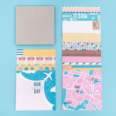 Фотоальбом It's travel time, набор для создания, 15.7 × 15.7 × 2.5 см