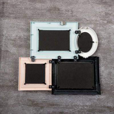 Фоторамка пластик на 4 фото 8х10, 10х10, 10х15, 13х18 см "Классика" цветная 40х33 см