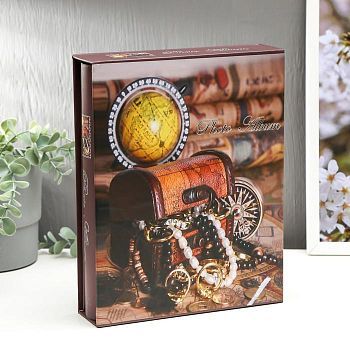 Фотоальбом на 200 фото 10х15 см "Ретро" в коробке МИКС 26х20,5х5,5 см