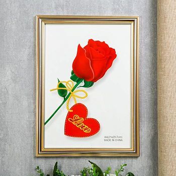 Фоторамка пластик формат А4 "Фредерик" золото 35,3х26,6х1,3 см