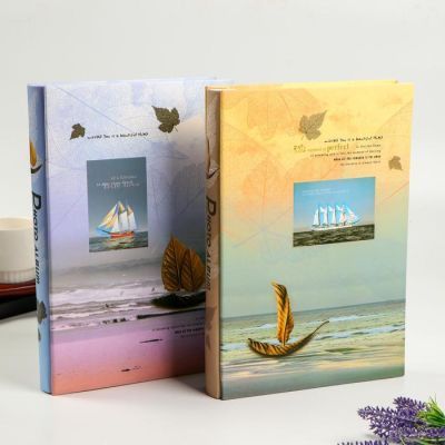 Фотоальбом на 300 фото 10х15 см в коробке "По волнам воспоминаний", МИКС