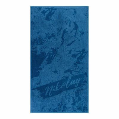 Полотенце именное махровое Этель "Николай" 50х90см, 100% хлопок, 420гр/м2