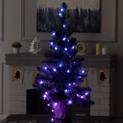 Гирлянда «Нить» 5 м роса, IP20, серебристая нить, 50 LED, управление с приложения, свечение RGB, USB