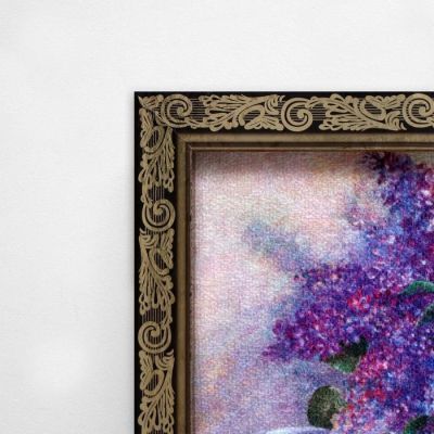 Гобеленовая картина "Сирень" 34*44 см рамка МИКС