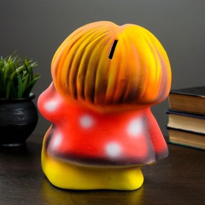 Копилка "Домовенок с веником" 25см