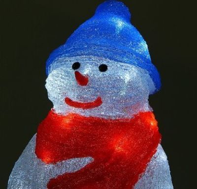 Фигура акрил. "Снеговик" (21х21х29 см.)