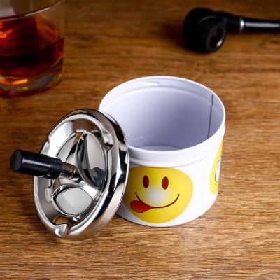 Пепельница бездымная "Смайлики", 9х11.5 см