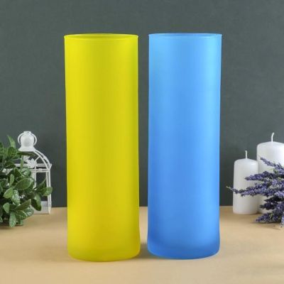 Ваза "Трубка" микс матов. h-30см V-2,65мл