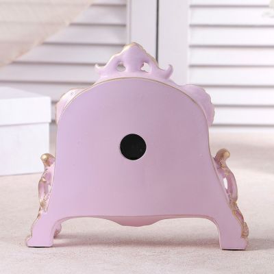 Часы настольные "Каминные", цвет  розовый, 21х19х6.5 см