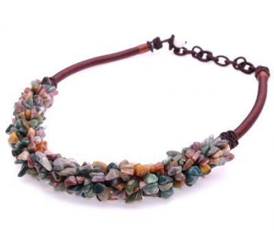 Колье Яшма "Аквилегия " арт.П3113