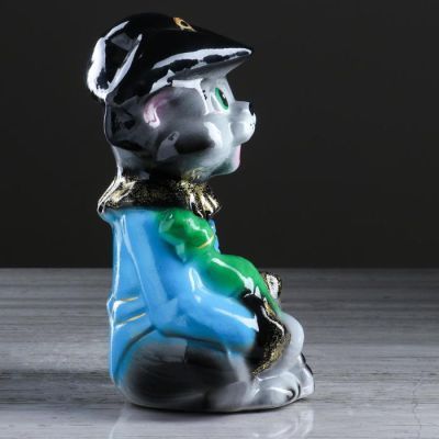 Копилка "Кот пират", покрытие лак, разноцветная, 25 см, микс