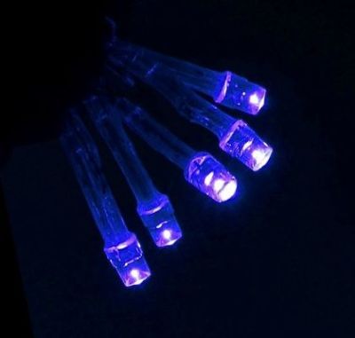 Гирлянда уличная "Бахрома" (Ш:4 м, В:0,6 м, нить силикон, синий)