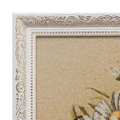 Гобеленовая картина "Букет белые ромашки" 38*70 см