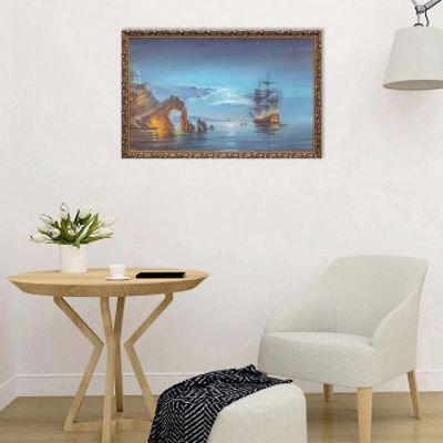 Картина "Фрегат" 67х107см