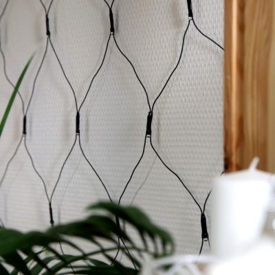 Гирлянда «Сеть» 1.6 × 1.6 м, IP20, тёмная нить, 144 LED, свечение синее, 8 режимов, 220 В