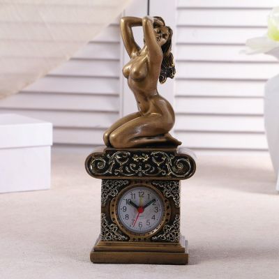 Часы настольные "Эвтерпа", цвет золото, 26х11.5х7.5 см микс