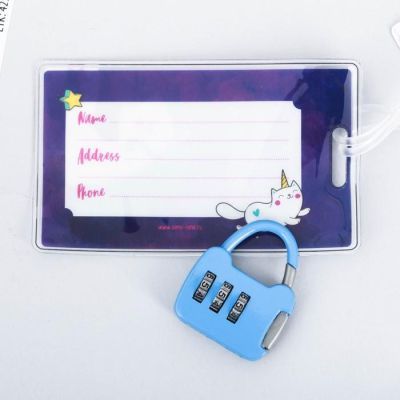 Дорожный набор «Загадывай желания»: багажная бирка, замок