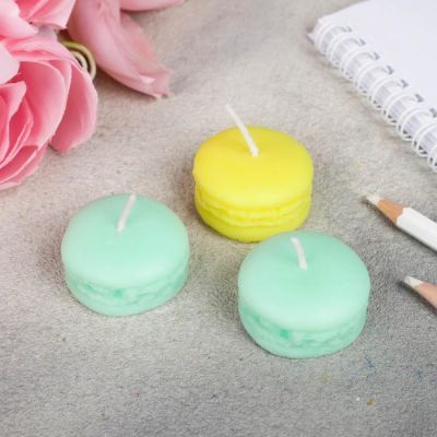 Набор свечей-макарун «Жёлтые цветы», 11 х 5 см