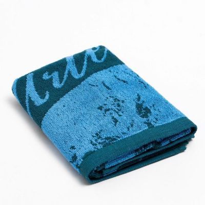 Полотенце именное махровое Этель "Артем" синий, 50х90см, 100% хлопок, 420гр/м2