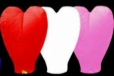 Небесный фонарик Сердце 2D (38*95*95см)